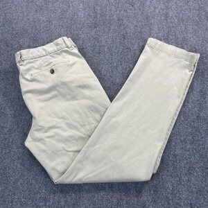 Tommy Bahama Chino Pants Men's 35x32 Khaki Beige Cotton Tencel Stretch Golf Tech